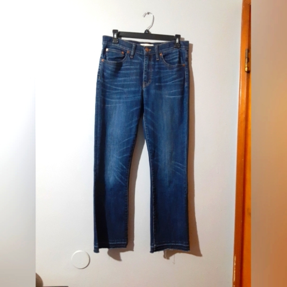 Madewell Jeans Cali Denim Boot Dark Blue Women's Size 28 Casual Coastle Beachy